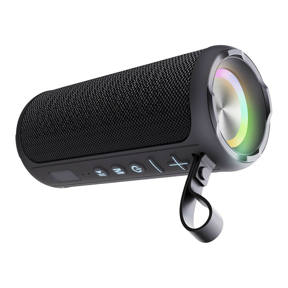 Kraftfull Bluetooth-högtalare med HD-ljud / LED-belysning / IPX6-vattentålig / Bluetooth 5.1 och multipairing-funktion / 20 W dual-speaker subwoofer